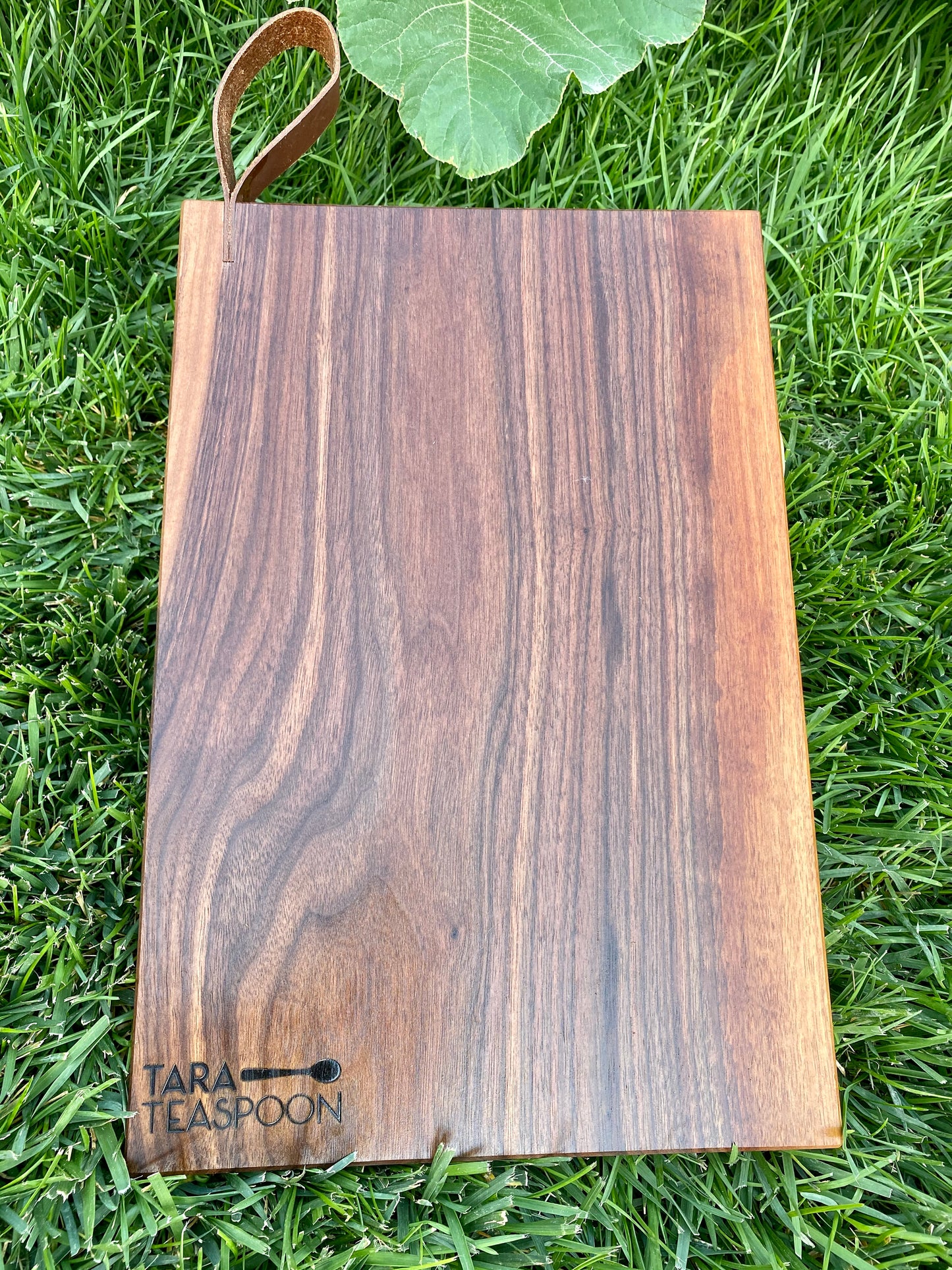 Handmade Hardwood and Leather Cutting Board