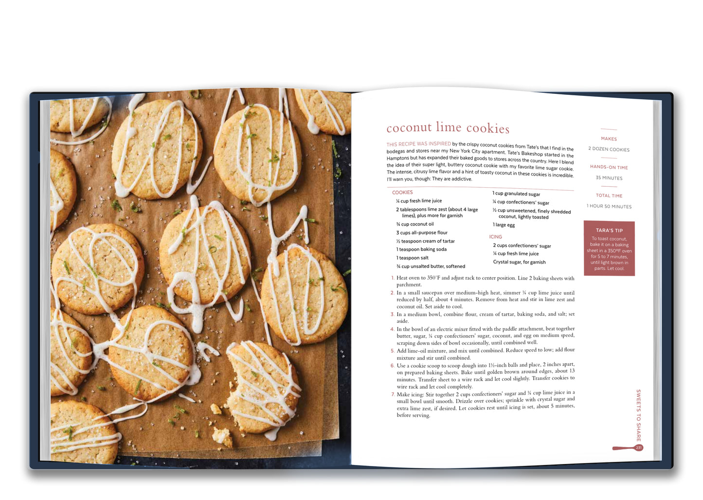 Live Life Deliciously: Recipes For Busy Weeknights, Leisurely Weekends, Coconut Lime Cookies